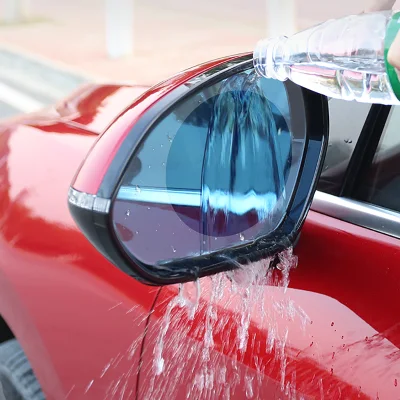 2PCS Nano Beschichtung Auto Anti Nebel Regendicht Rückspiegel Fenster Schutzfolie